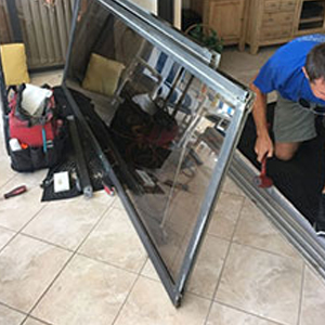 sliding glass door frame repair Santa Cruz